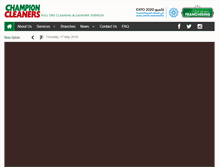 Tablet Screenshot of champion-cleaners.com